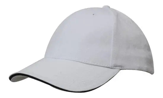 Headwear Brushed Heavy Cotton Cap With Sandwich Trim X12 - 4210 Headwear Professionals
